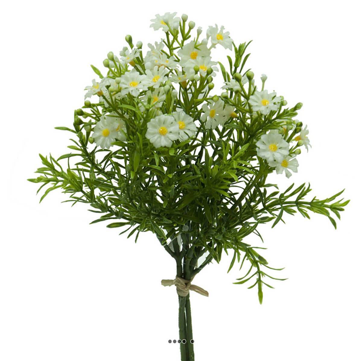Artificielles - Mini bouquet de fausses marguerites H 25 cm extérieur - Imagen 1