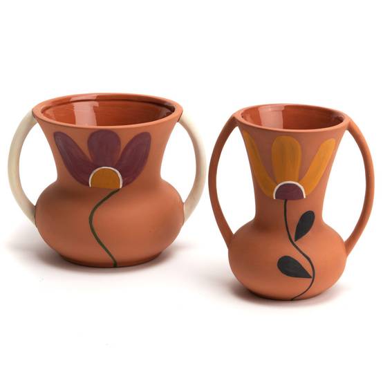 Amadeus - Vase Terracotta Fleur orange - Image 2
