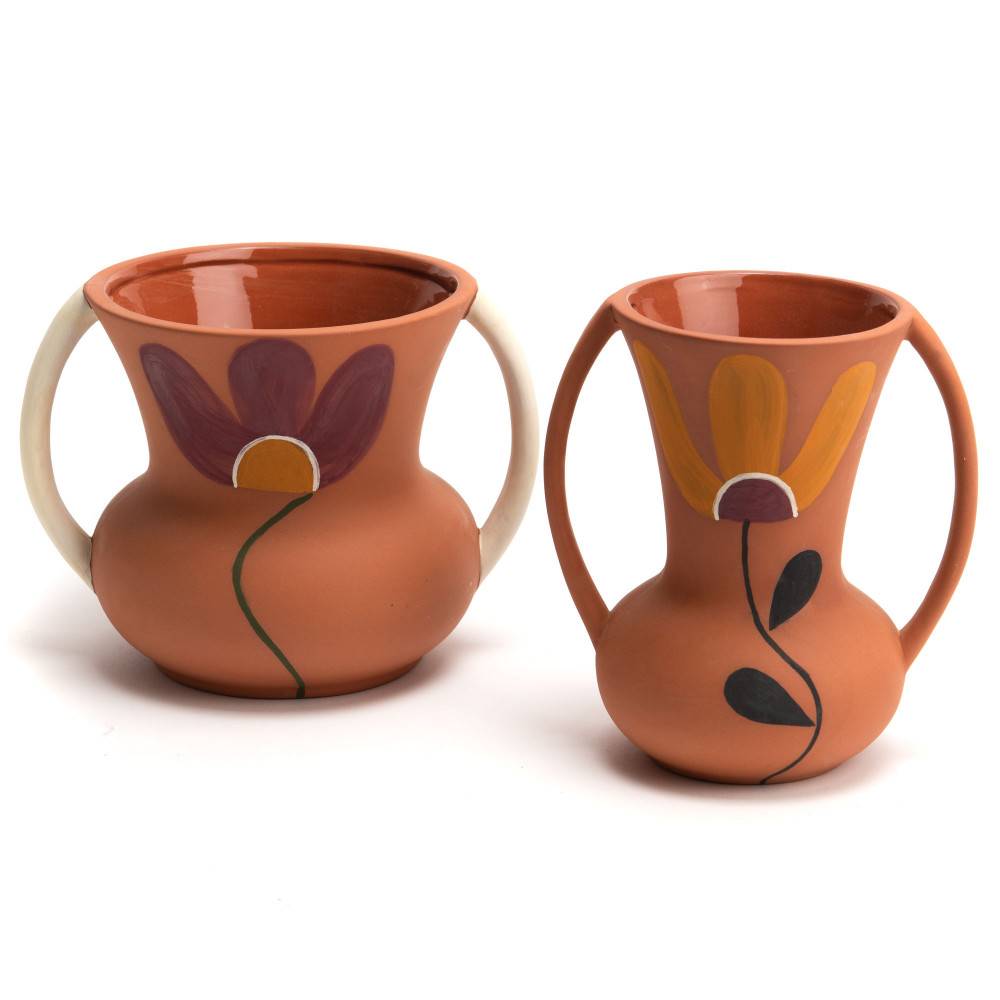 Amadeus - Vase Terracotta Fleur orange - Image 2