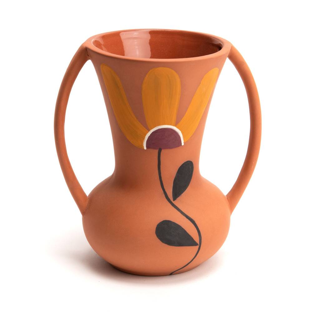 Amadeus - Vase Terracotta Fleur orange - Image 1