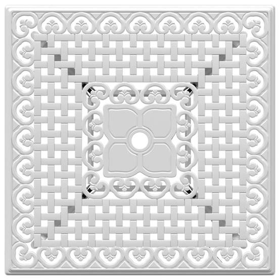 Table de jardin aluminium coulé blanc 80 x 80 x 75 cm - PANGIVO - Image 7