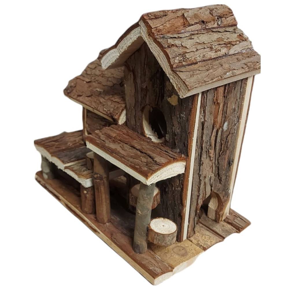 Maison Birte en bois naturel pour petit rongeurs - Imagen 5