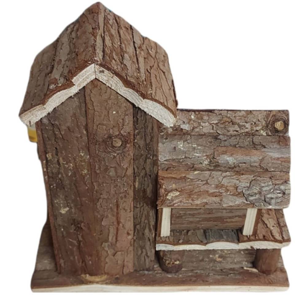 Maison Birte en bois naturel pour petit rongeurs - Imagen 3