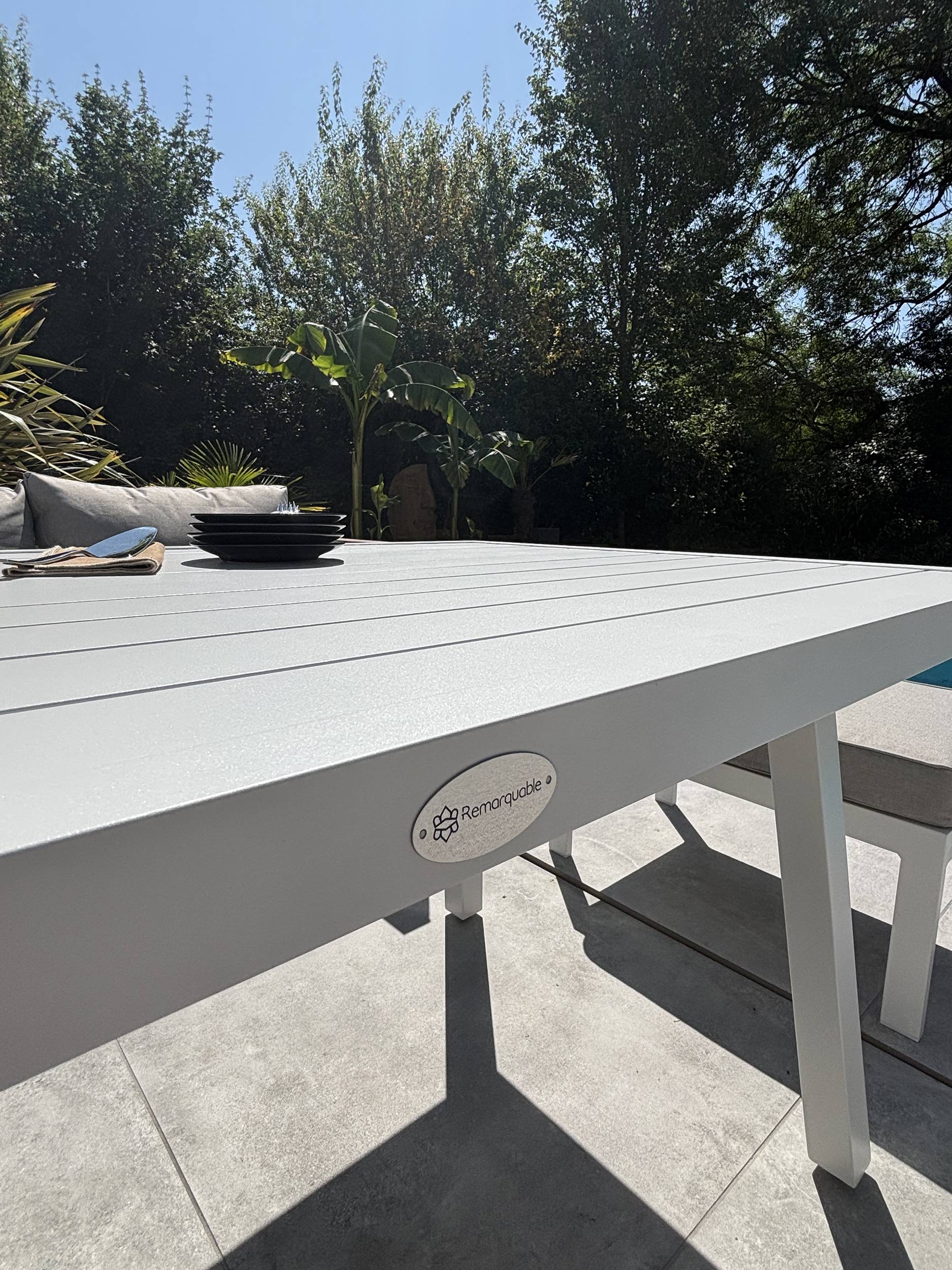 Ensemble repas de jardin MAJARI - BLANC - REMARQUABLE - Image 6