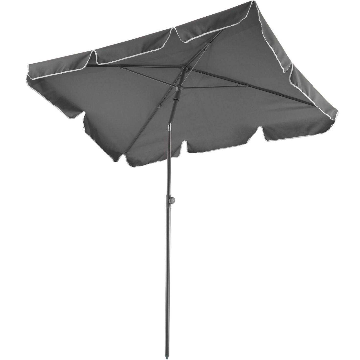 Helloshop26 - Parasol 200 x 125 cm meuble jardin gris - Imagen 1