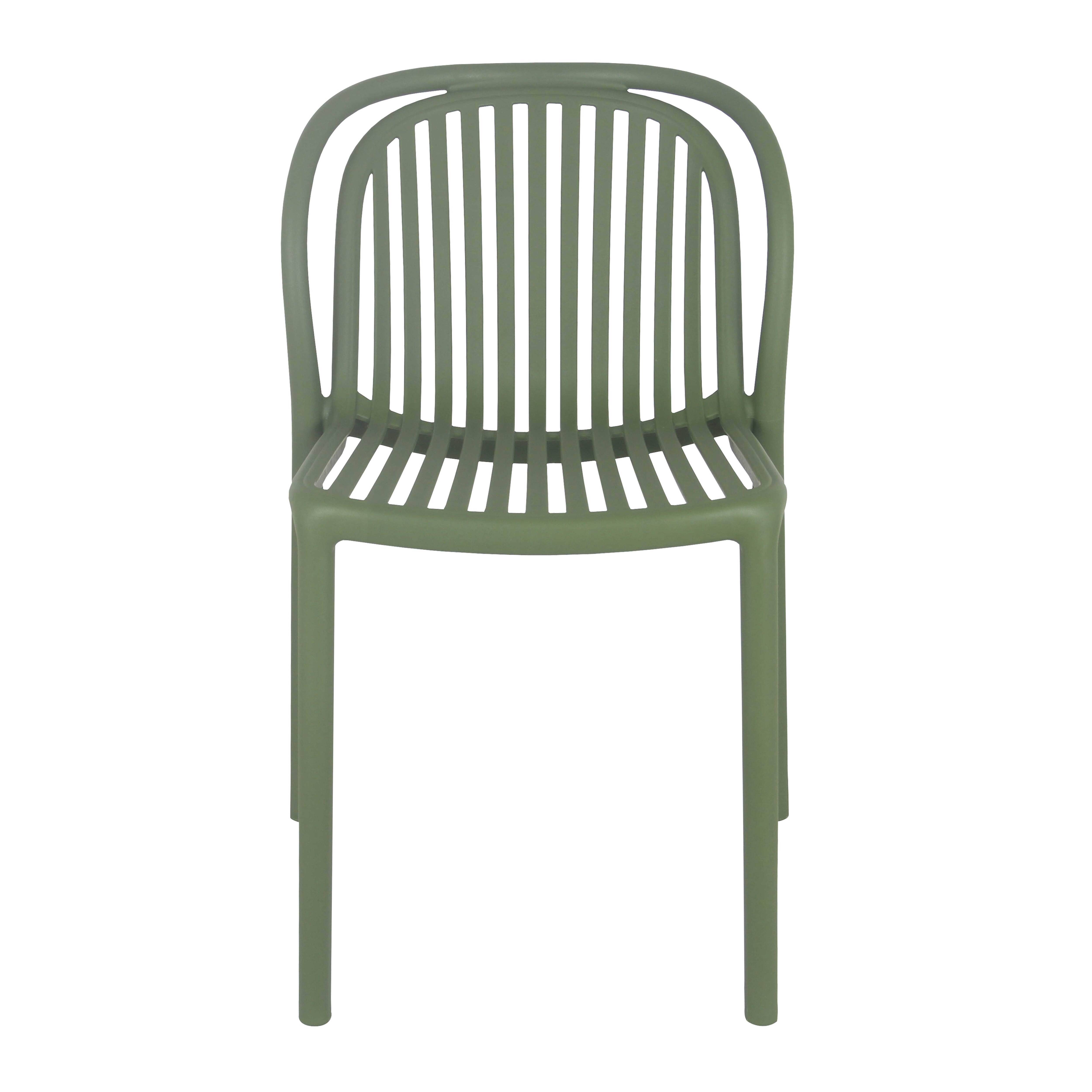 Oviala - Chaise de terrasse vert olive Copenhague - Oviala - Imagen 2
