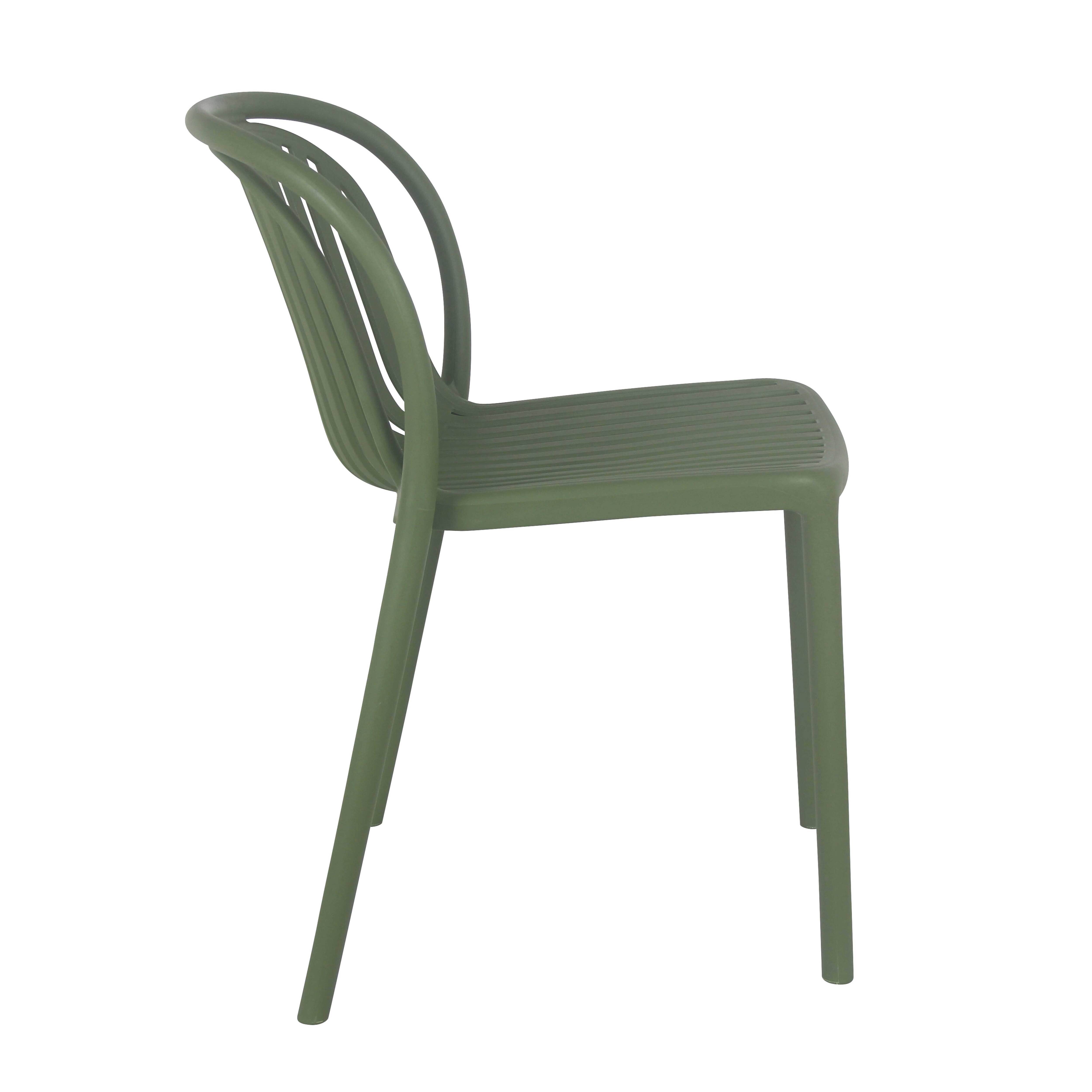 Oviala - Chaise de terrasse vert olive Copenhague - Oviala - Imagen 3