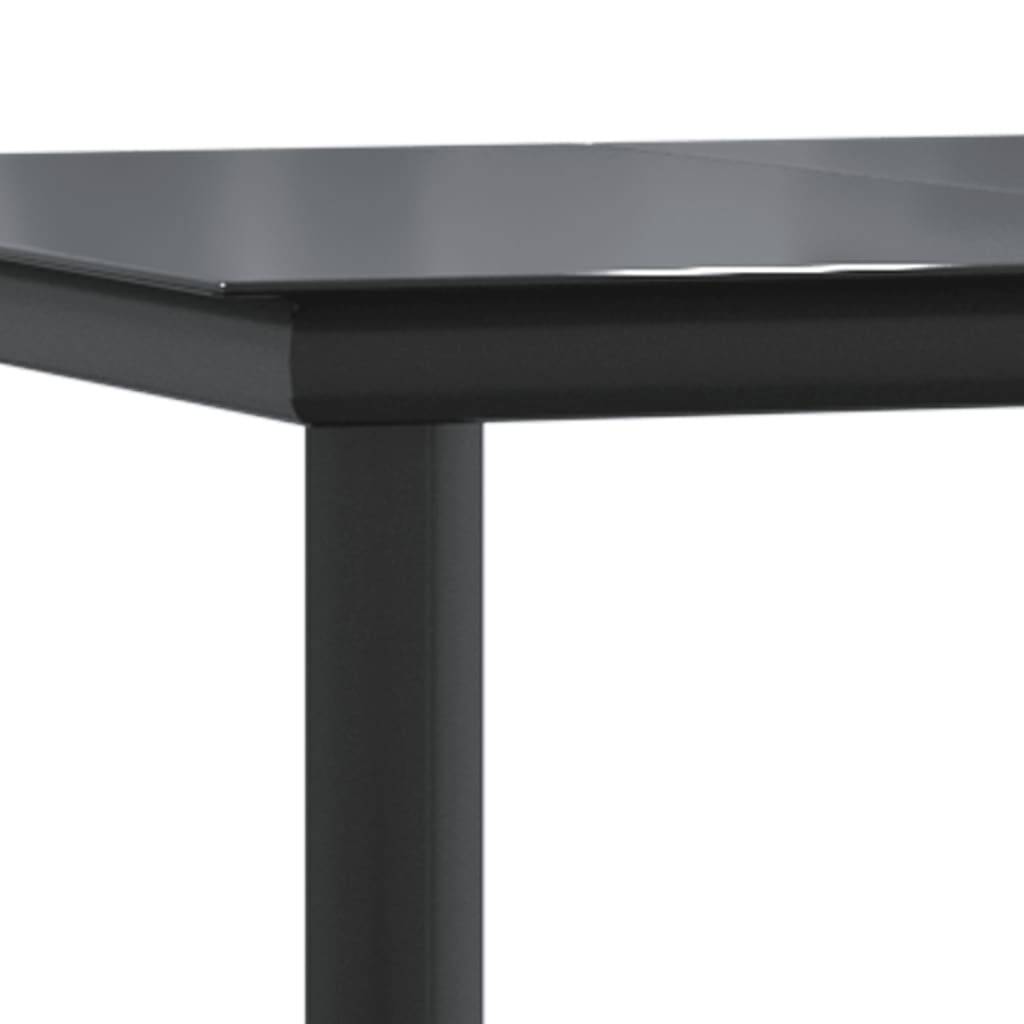 ComfortXL - Salon de Jardin Noir 8 Personnes, Table Rectangulaire 200cm et 8 Fauteuils en Résine Tressée Inclinables – ComfortXL Outdoor Living - Image 8
