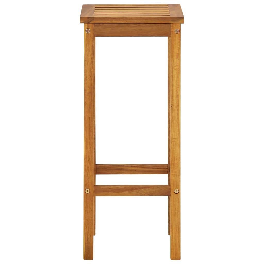 Helloshop26 - Ensemble de bar de balcon 3 pièces bois d'acacia solide - Imagen 6