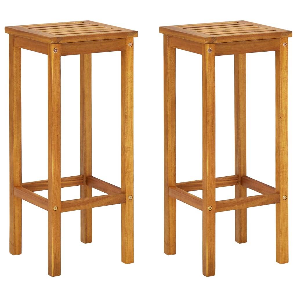 Helloshop26 - Ensemble de bar de balcon 3 pièces bois d'acacia solide - Imagen 5