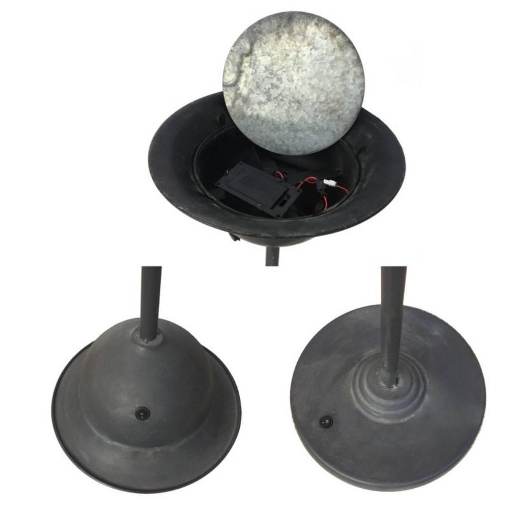 Lampadaire luminaire salon industriel rétro sur pied LED métal gris 140cm Chemin de campagne - Imagen 7