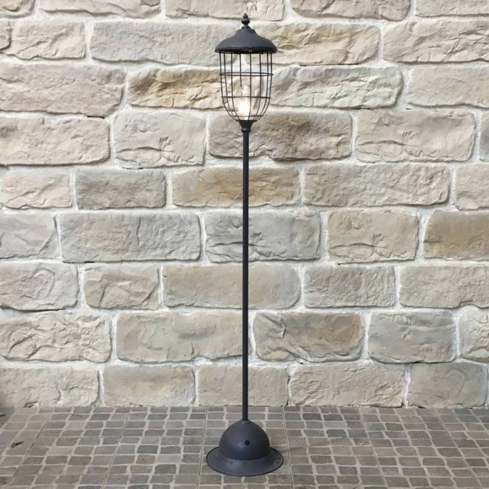 Lampadaire luminaire salon industriel rétro sur pied LED métal gris 140cm Chemin de campagne - Imagen 5