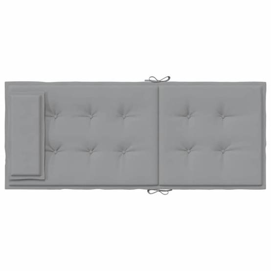 Coussins de chaise à dossier haut tissu oxford gris 120 x 50 x 3 cm - PANGIVO - Image 7