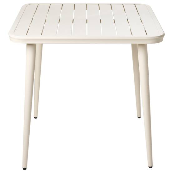 Table de repas, 2 Personnes Aluminium Beige clair NATURNO - Beliani - Image 3