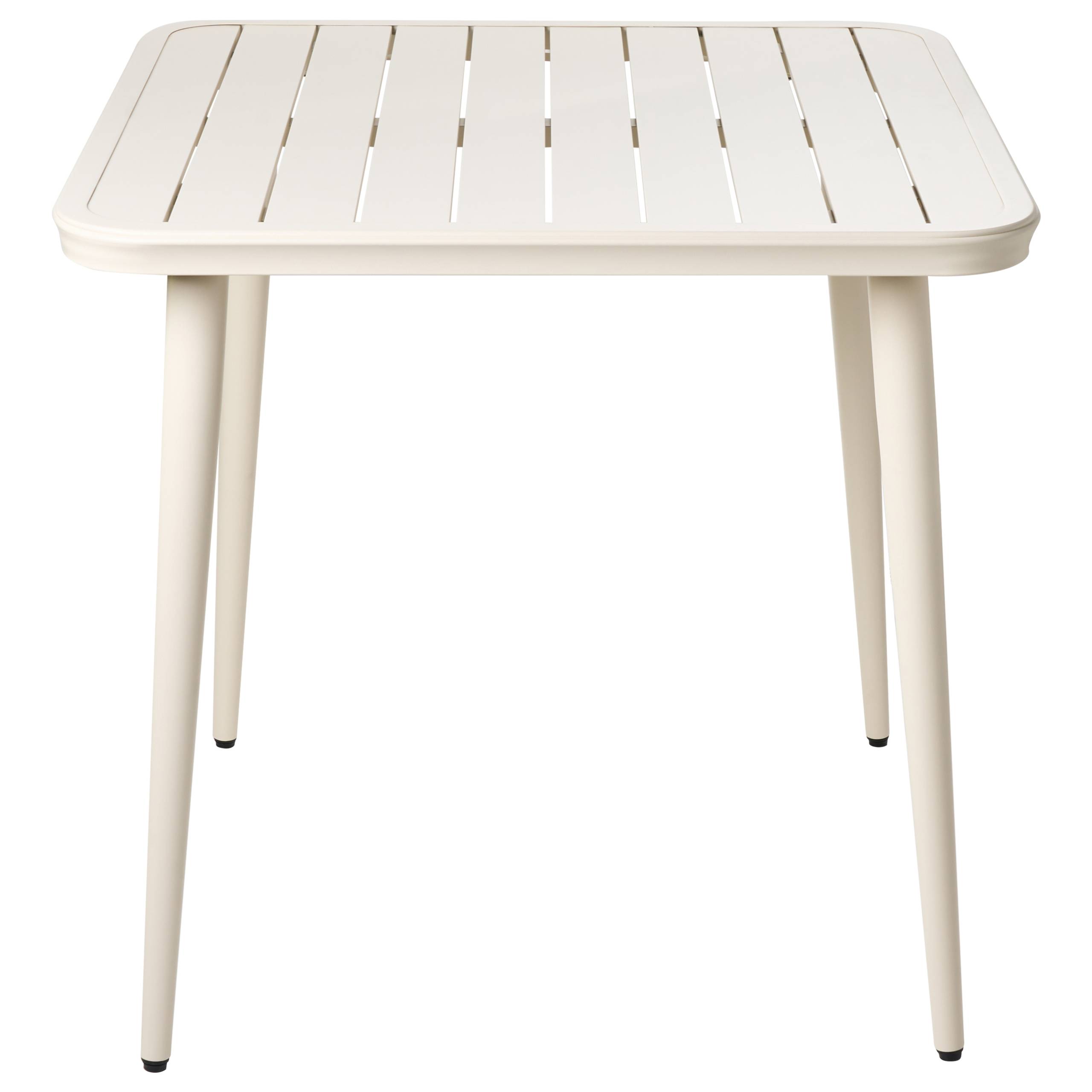 Table de repas, 2 Personnes Aluminium Beige clair NATURNO - Beliani - Image 3