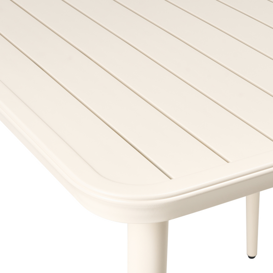 Table de repas, 2 Personnes Aluminium Beige clair NATURNO - Beliani - Image 4