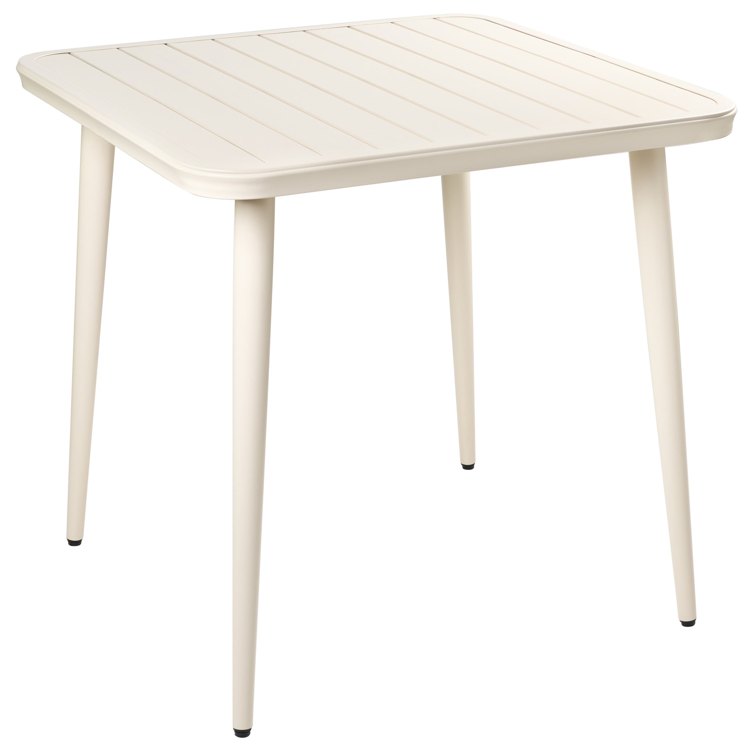 Table de repas, 2 Personnes Aluminium Beige clair NATURNO - Beliani - Image 1