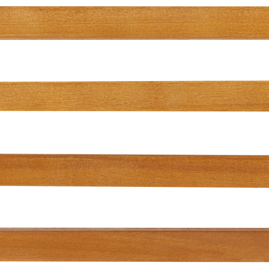 Transat de Jardin en Bois d'Acacia Clair Chaise Longue Dossier Inclinable avec Roulettes Intégrées Style Rustique et Moderne - Image 8