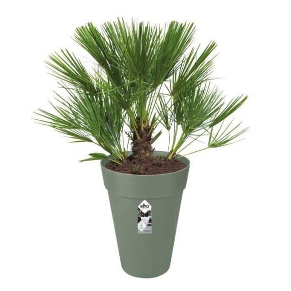 ELHO Loft Urban Pot de fleurs rond Haut 35 - Vert - Ø 34 x H 45 cm - extérieur - 100% recyclé - Imagen 2