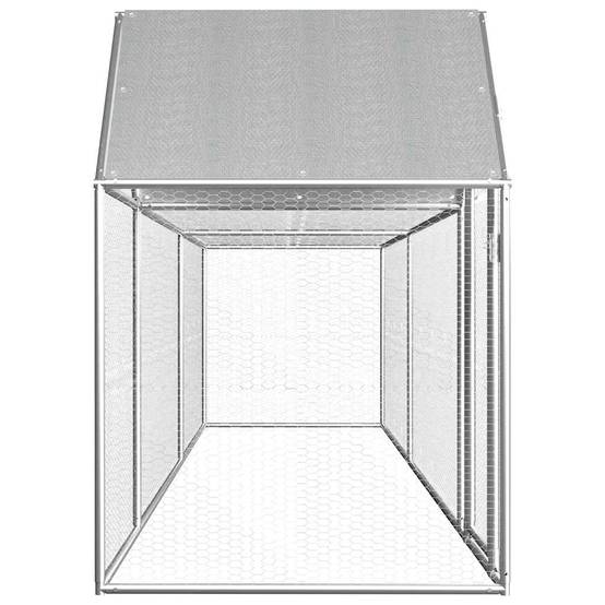 Poulailler acier argent 5 x 1 x 1,5 m - Prolenta premium p3191.8 - Image 3