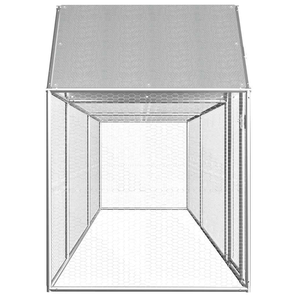 Poulailler acier argent  5 x 1 x 1,5 m  - Prolenta premium p3191.8 - Image 3