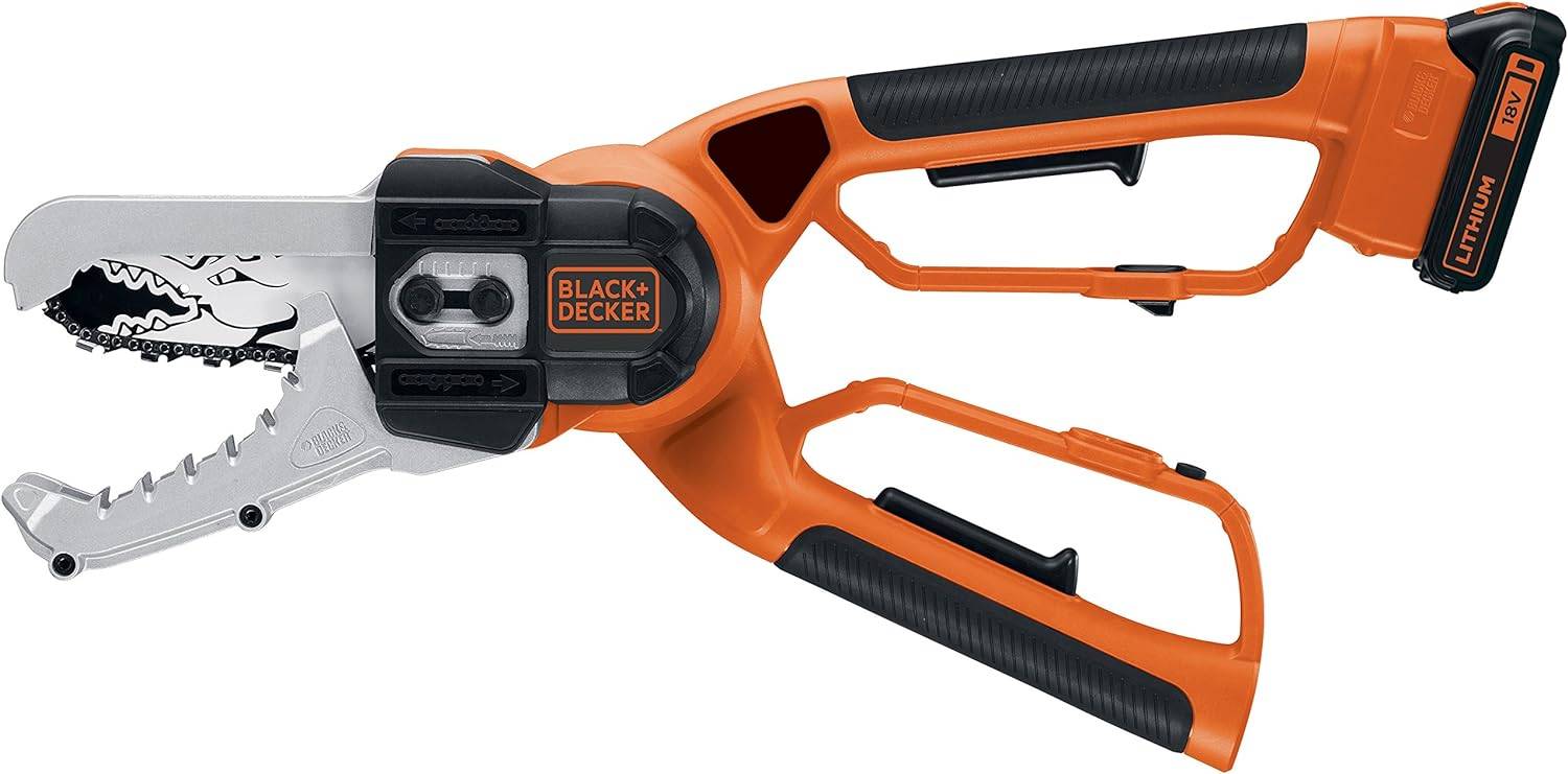 Black & Decker - Coupe-branches Alligator - BLACK+DECKER - avec 1 batterie 18V 2Ah - GKC1000L-QW
