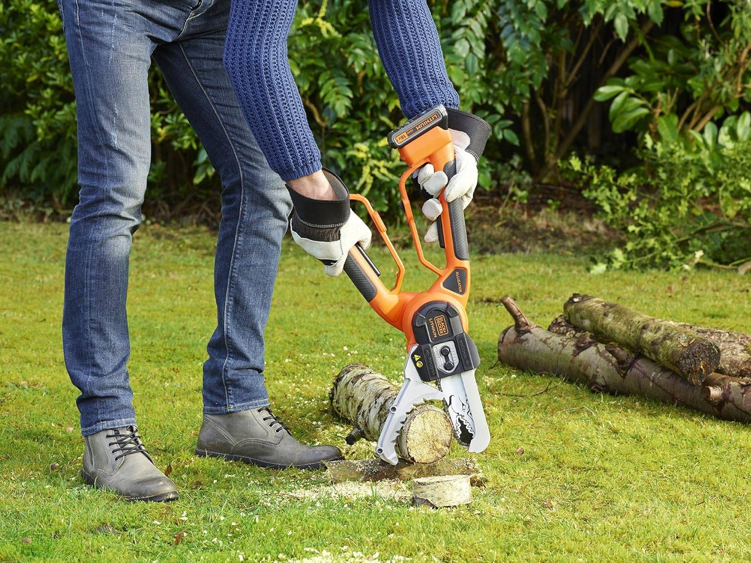 Black & Decker - Coupe-branches Alligator - BLACK+DECKER - avec 1 batterie 18V 2Ah - GKC1000L-QW - Imagen 6