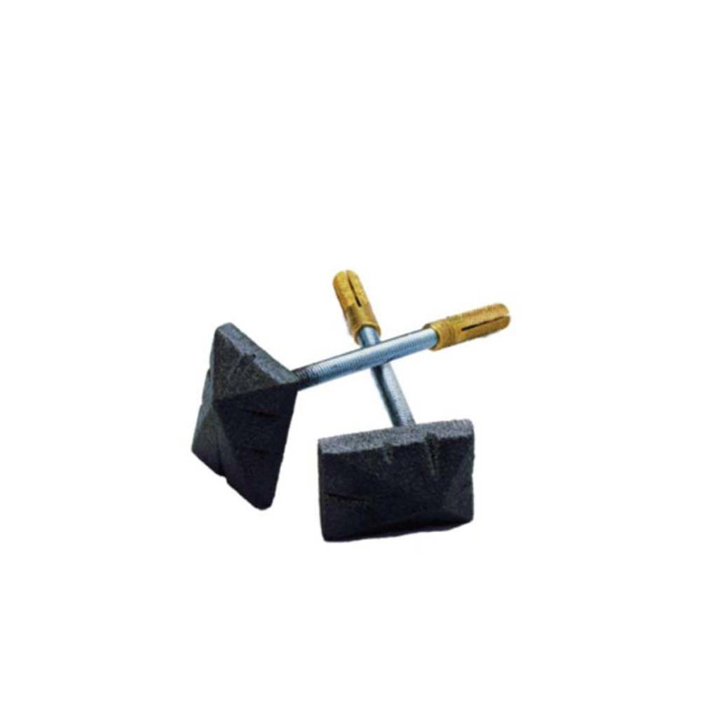 Pattes de fixation Dixneuf pour plaque fonte cheminée (x2)