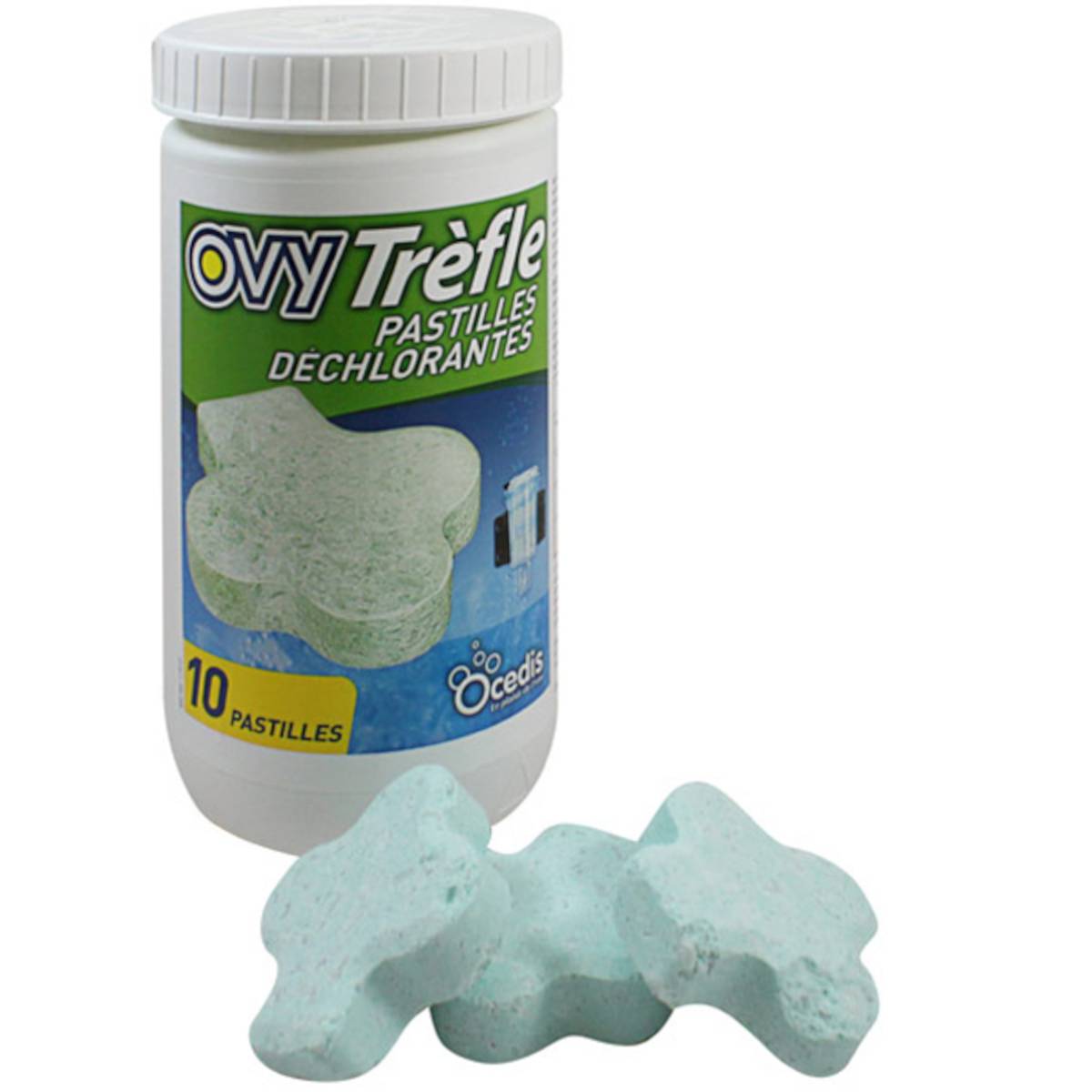 Pastilles (x10) pour déchlorinateur ovy green 395 100 010 - OVY TREFLE Ocedis