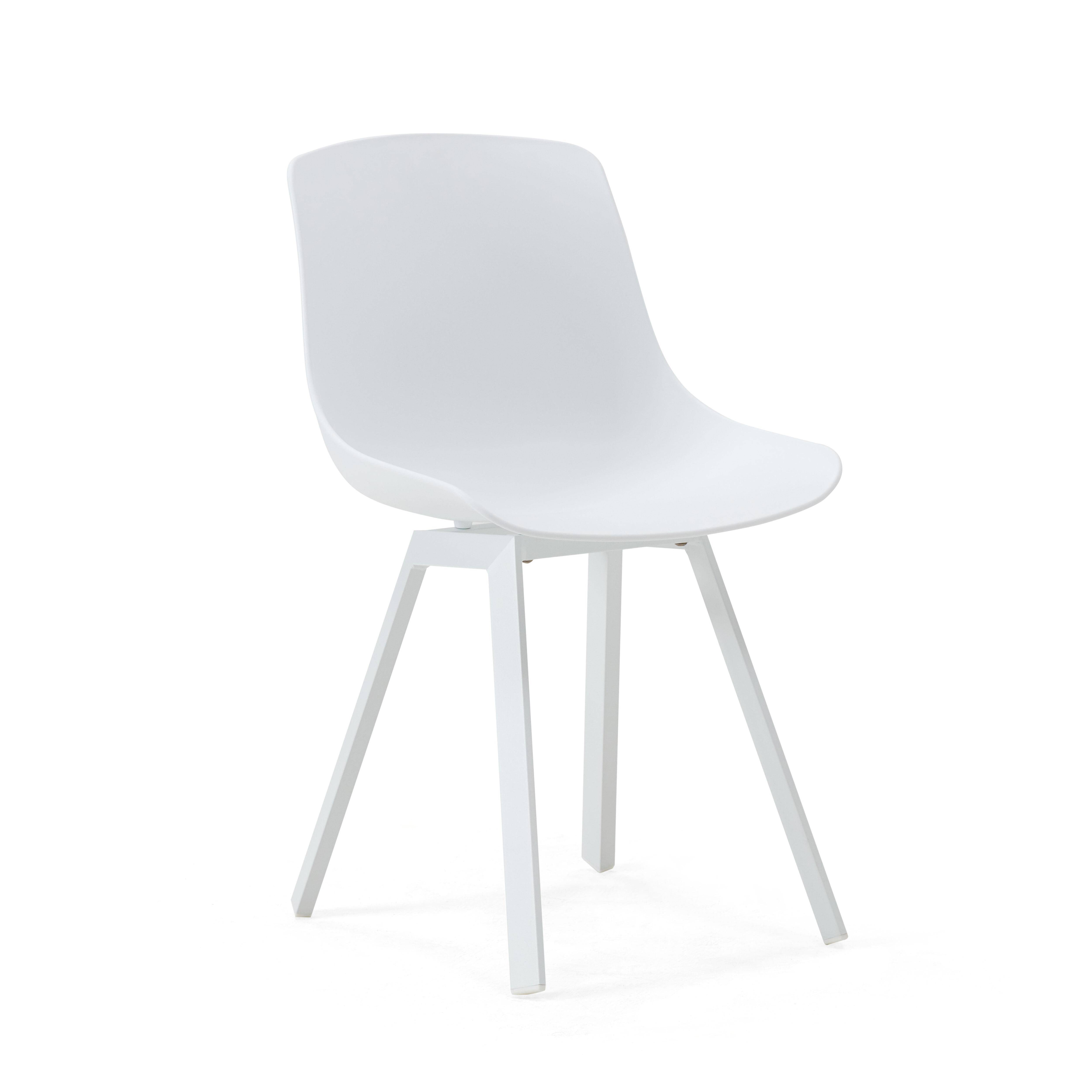Oviala - Lot de 4 chaises d'extérieur blanc Samoa - Oviala - Imagen 6
