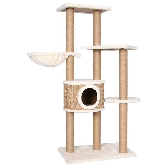 Arbre à chat, Tour à chat avec griffoirs 126 cm Herbiers marins MP48 - Image 1