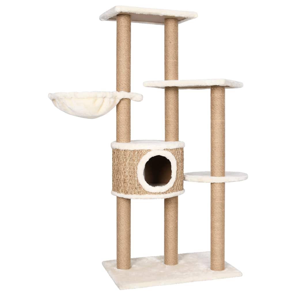 Arbre à chat, Tour à chat avec griffoirs 126 cm Herbiers marins MP48 - Image 1