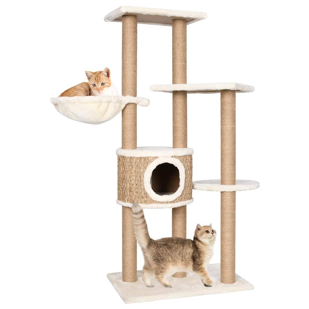 Arbre à chat, Tour à chat avec griffoirs 126 cm Herbiers marins MP48 - Image 2