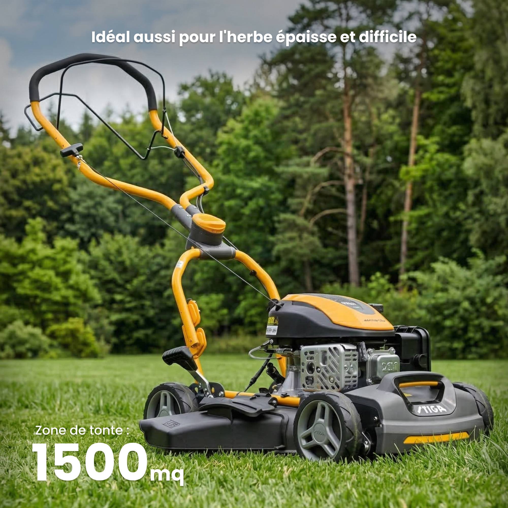Stiga - Tondeuse MULTICLIP 747 SD, 139cc, largeur 45 cm, roues motrices avant - STIGA - Image 3