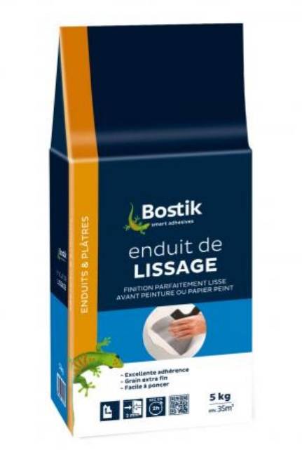 Bostik - Enduit de lissage en poudre sac de 5kg - BOSTIK - 30604189