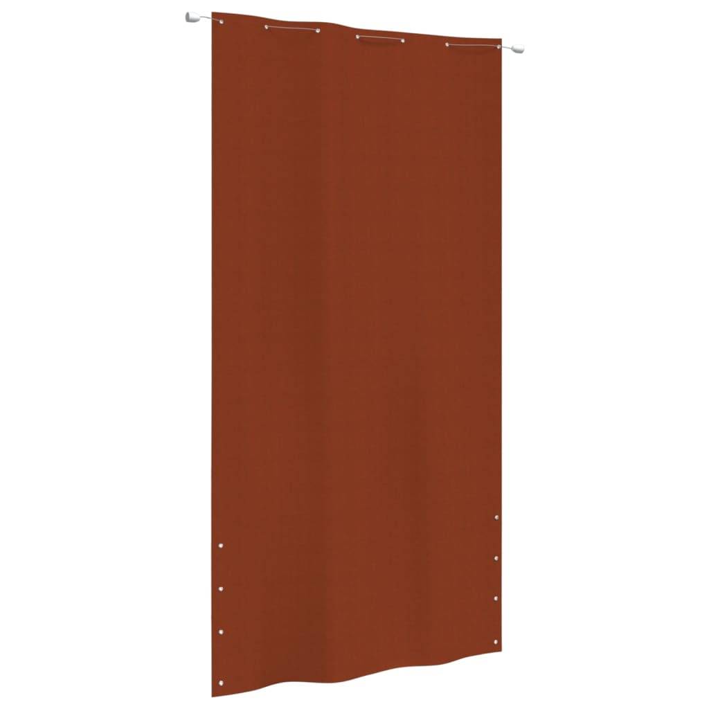 Helloshop26 - Écran de balcon brise pare vue protection confidentialité 140 x 240 cm tissu oxford terre cuite - Imagen 1