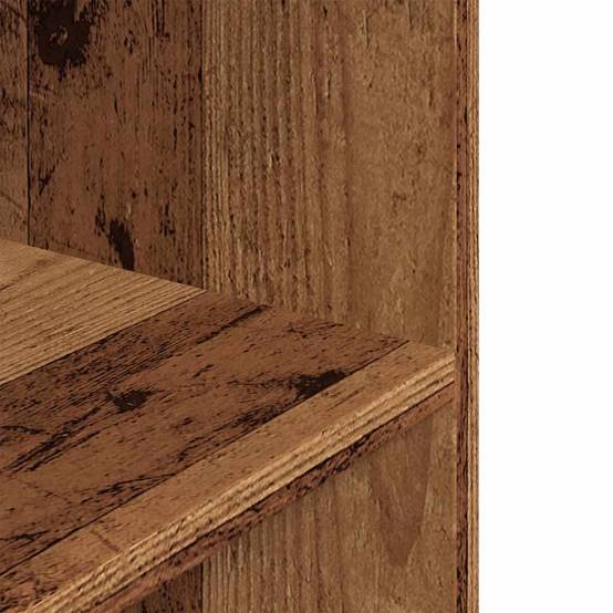 Meuble pour Aquarium Bois avec Rangement 3 Niveaux 80x35x60 cm Bois Ancien - ComfortXL Outdoor Living - Image 7