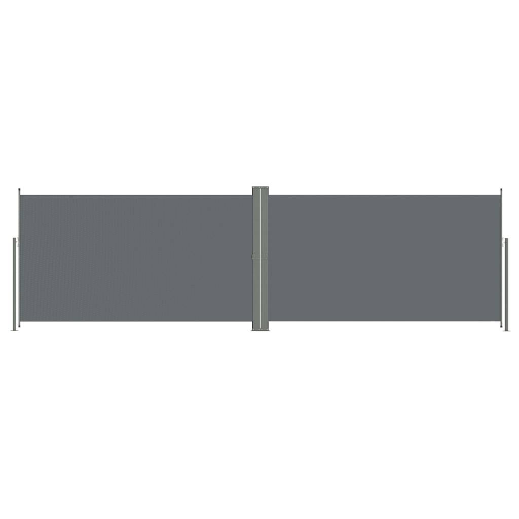 Helloshop26 - Auvent paravent store brise-vue latéral rétractable de patio jardin terrasse balcon protection visuelle écran 160 x 600 cm anthracite - Imagen 1