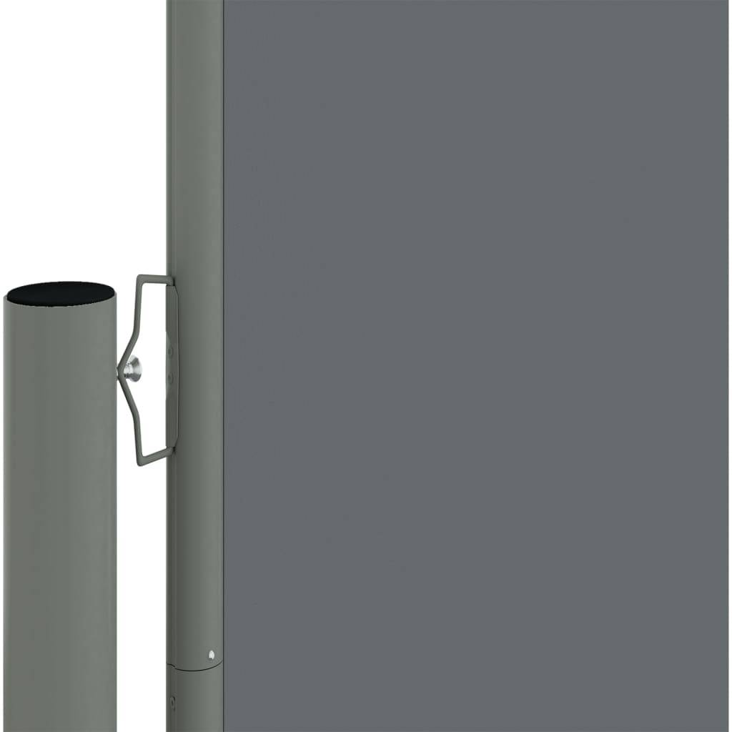 Helloshop26 - Auvent paravent store brise-vue latéral rétractable de patio jardin terrasse balcon protection visuelle écran 160 x 600 cm anthracite - Imagen 2