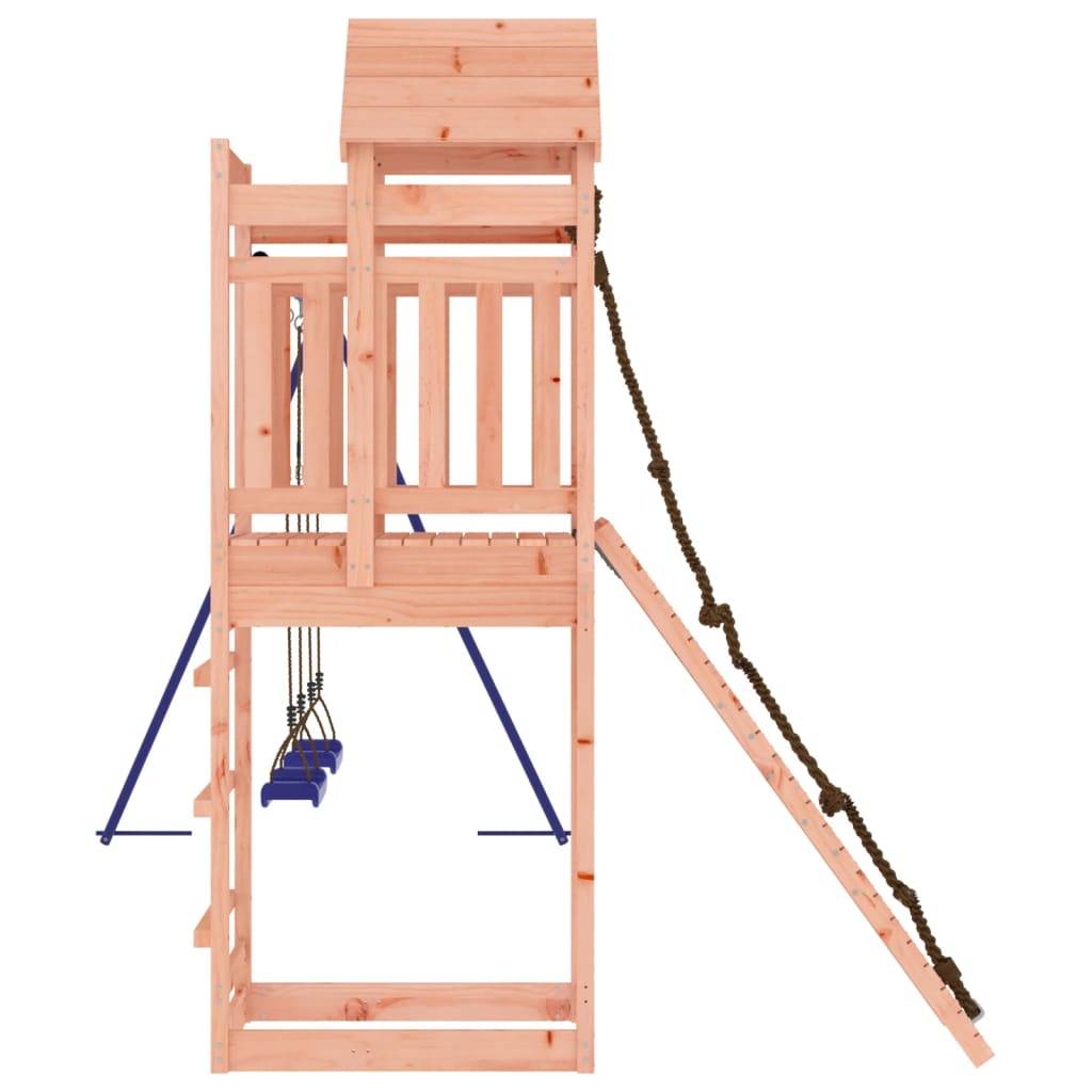 Helloshop26 - Aire de jeux d'extérieur balançoires toboggan portiques robuste jeux jardin 319 x 259 x 238 cm bois massif de douglas - Imagen 5