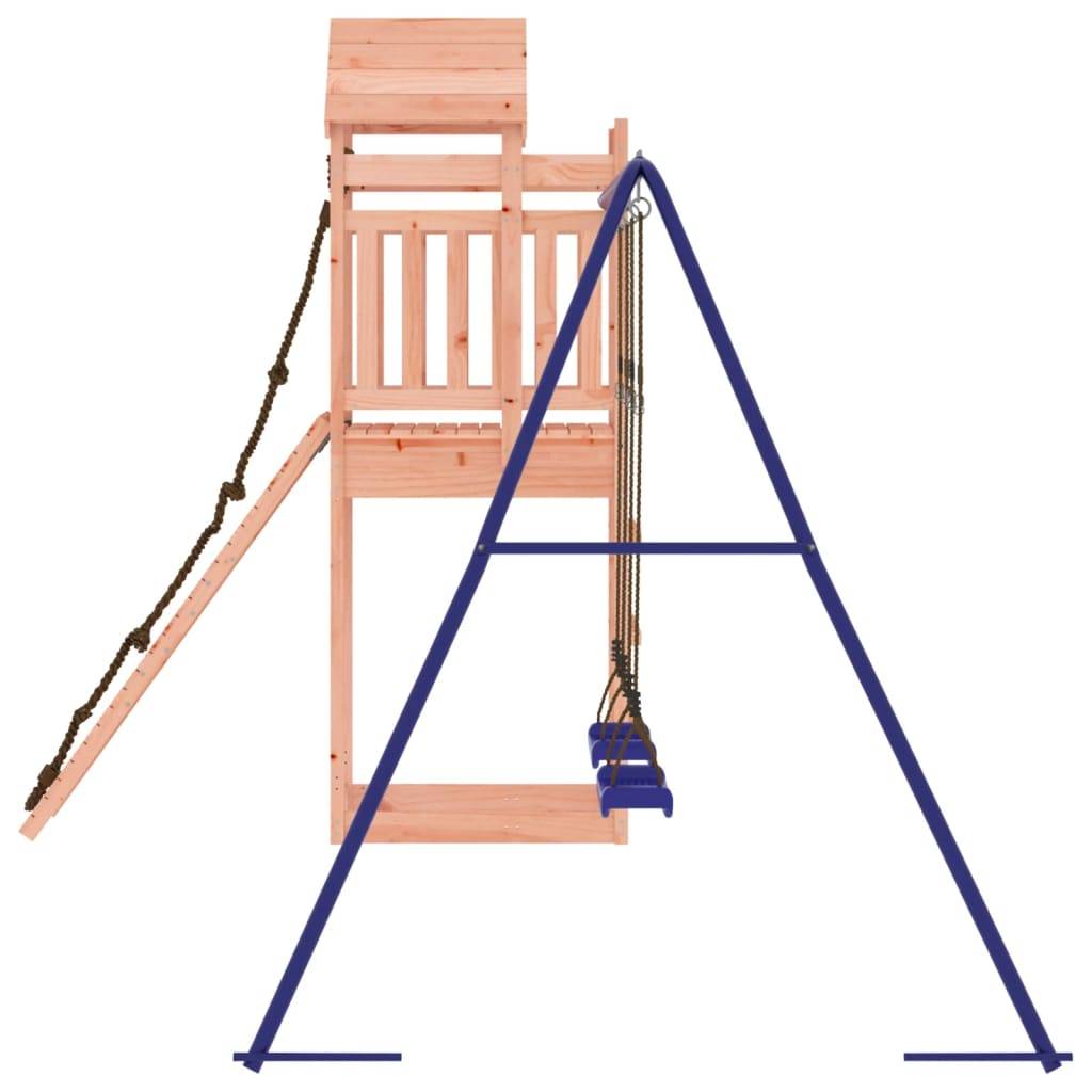 Helloshop26 - Aire de jeux d'extérieur balançoires toboggan portiques robuste jeux jardin 319 x 259 x 238 cm bois massif de douglas - Imagen 4