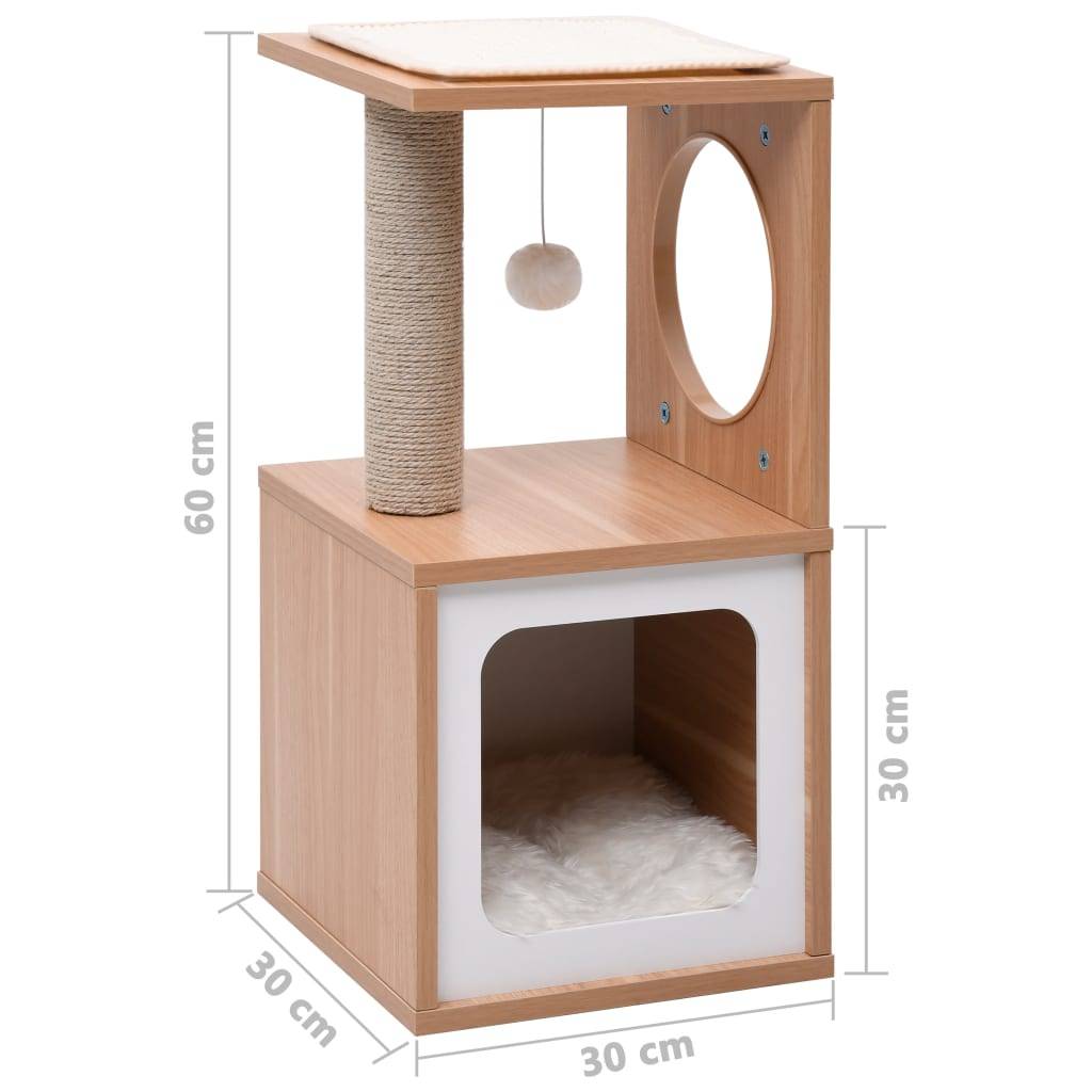 Vidaxl - Arbre à chat avec tapis à gratter en sisal 60 cm vidaXL 170925 - Imagen 3