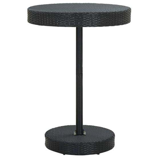 PANGIVO - Table de jardin Noir 75.5 x 106 cm Résine tressée - PANGIVO - Image 1