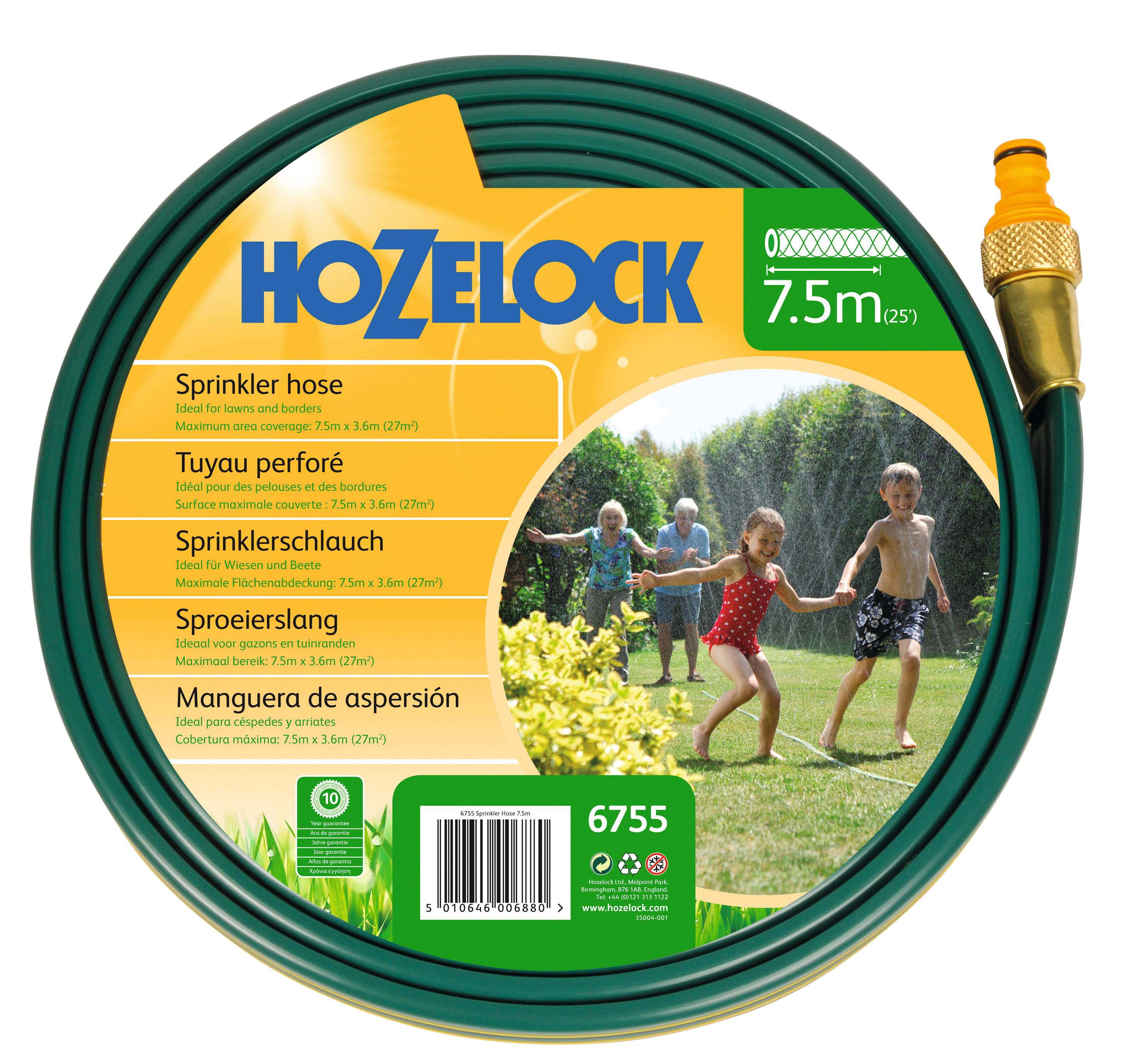 Hozelock - Tuyau d'arrosage perforé HOZELOCK L.7,5m - Avec embout et raccord - Image 1