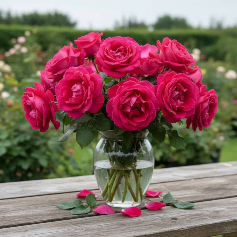 Rosier à grandes fleurs Charme de Bezouotte® 'Fryrisky' à fleurs Rose/ - feuillage Caduc - Pot de 3L - 20/40 cm - Image 4
