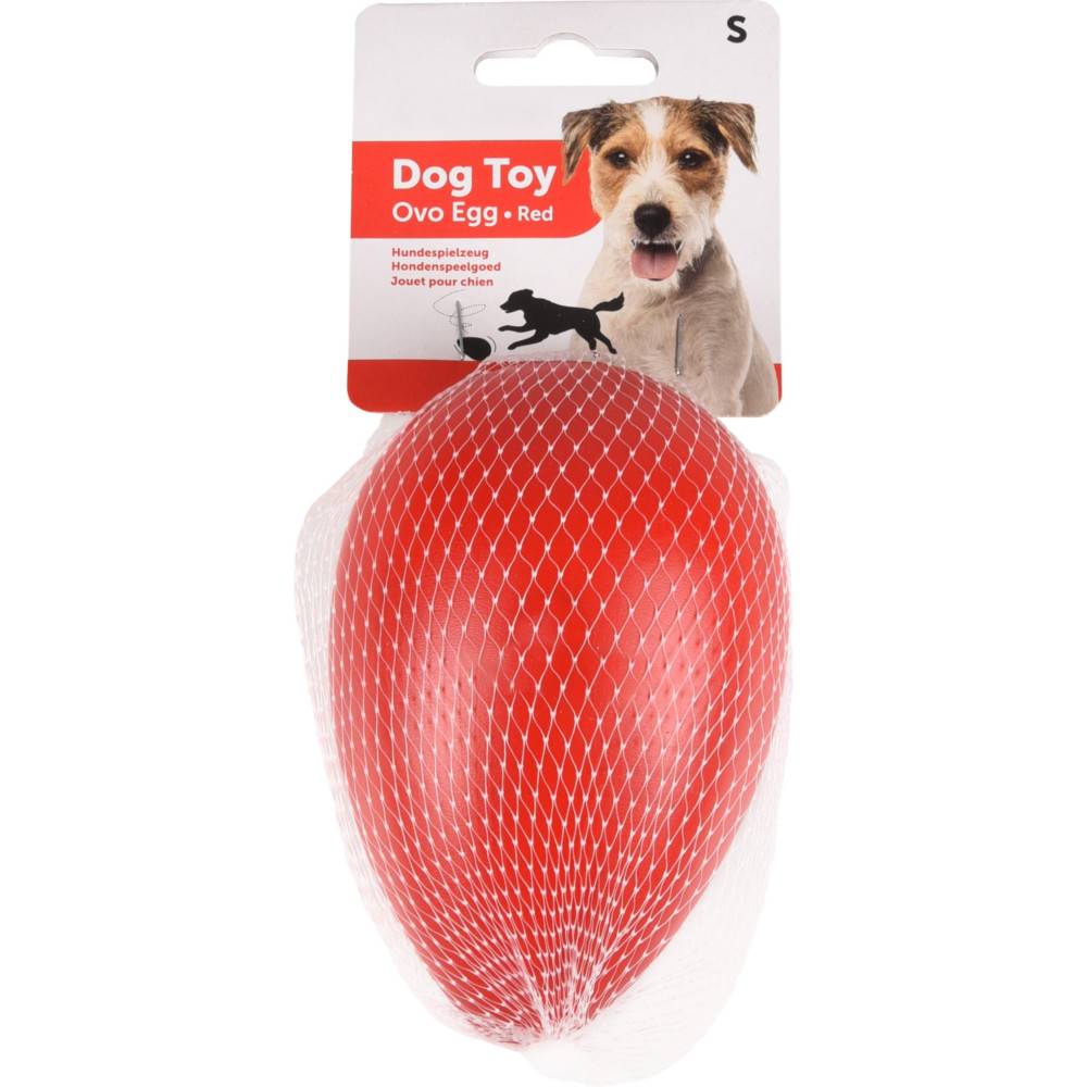Flamingo - Oeuf rouge en plastique S ø 8 cm x 12.5 cm de hauteur jeux pour chien - Imagen 5