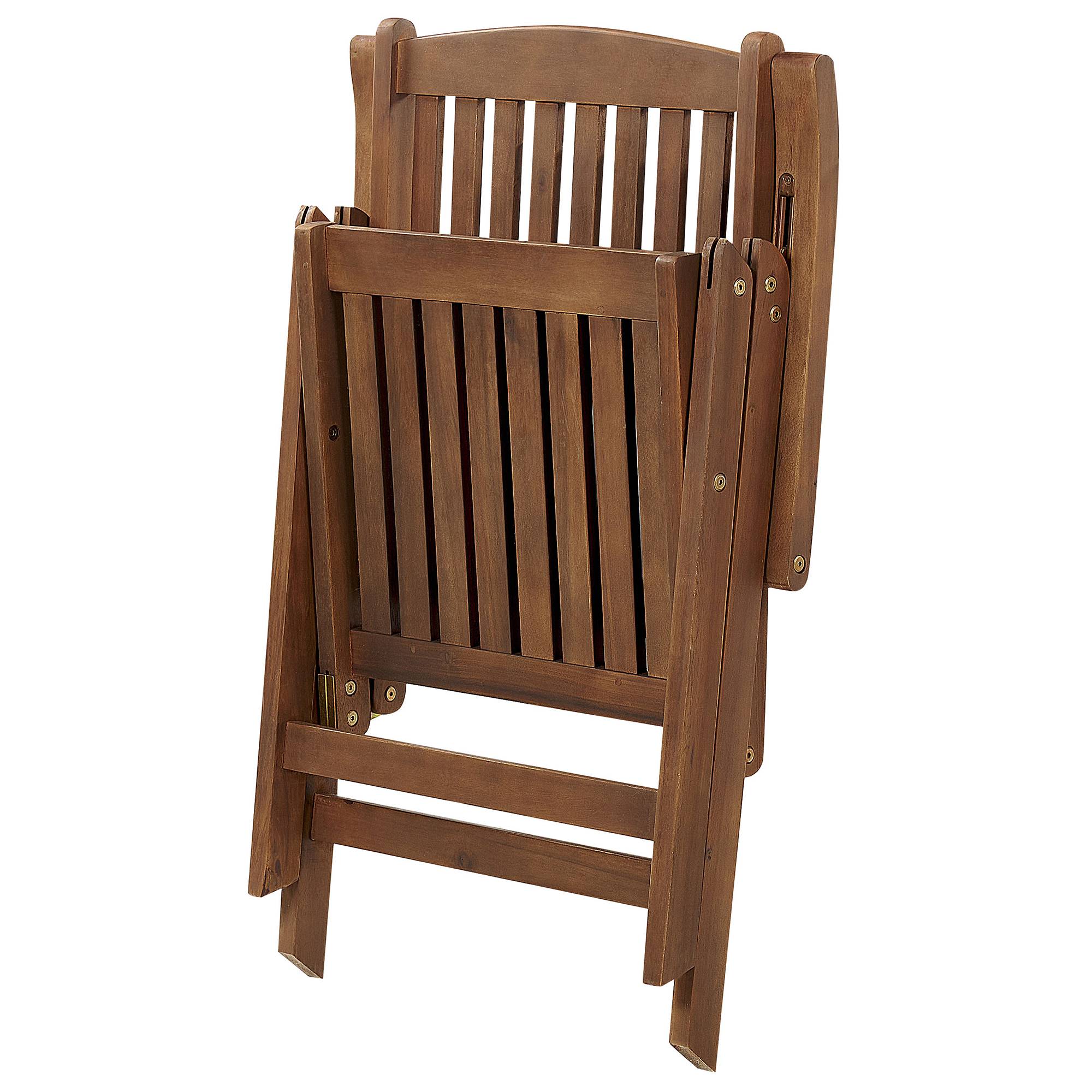 Beliani - Chaise de jardin Acacia Blanc cassé AMANTEA Beliani - Imagen 8