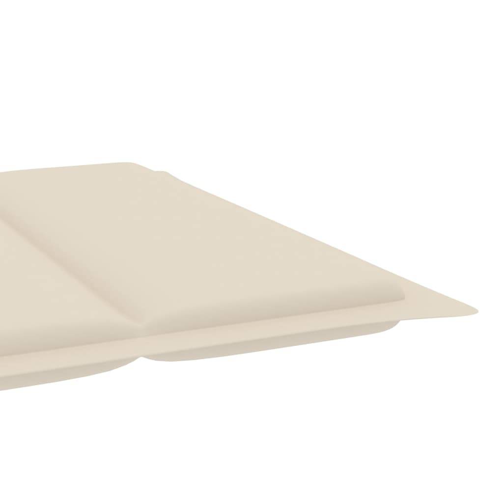 Helloshop26 - Transat chaise longue bain de soleil lit de jardin terrasse meuble d'extérieur avec coussin bois d'acacia solide - Imagen 7
