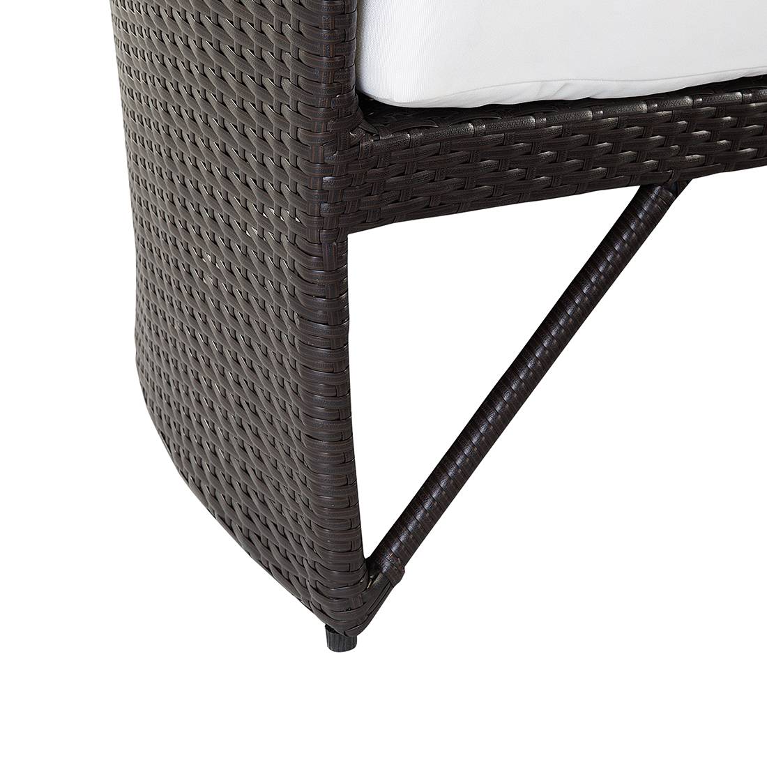Beliani - Chaise longue de jardin Polyrotin Marron foncé SYLT LUX Beliani - Imagen 8