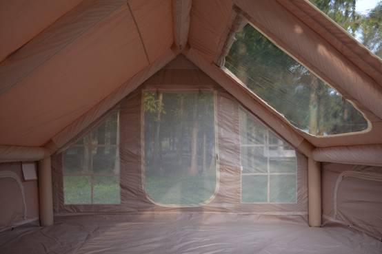 Tente Gonflable Familiale 4-8 Personnes Beige Imperméable Montage Rapide 5min - ComfortXL Outdoor Living - Image 7
